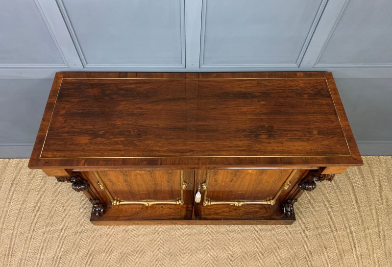 Regency Period Rosewood Side Cabinet - Image 11
