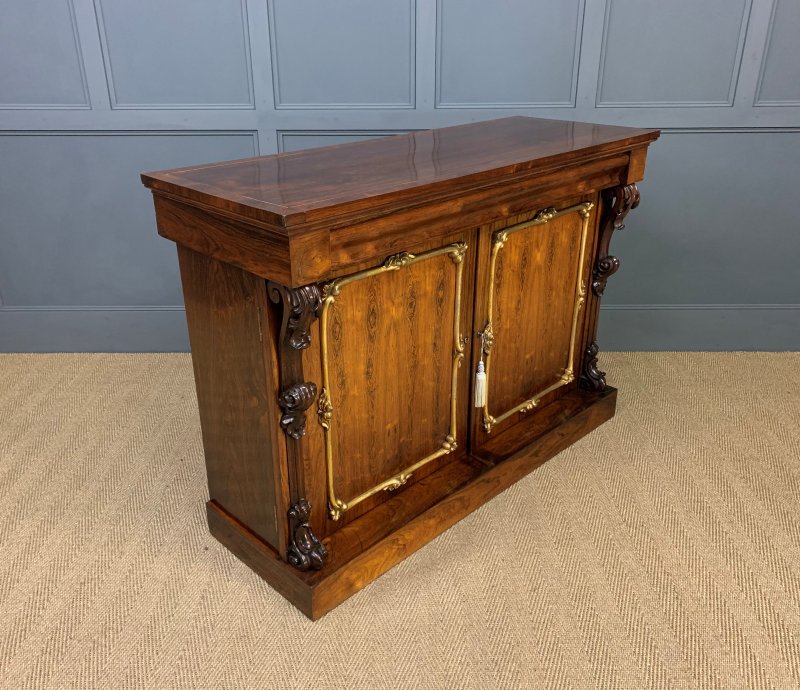 Regency Period Rosewood Side Cabinet - Image 12