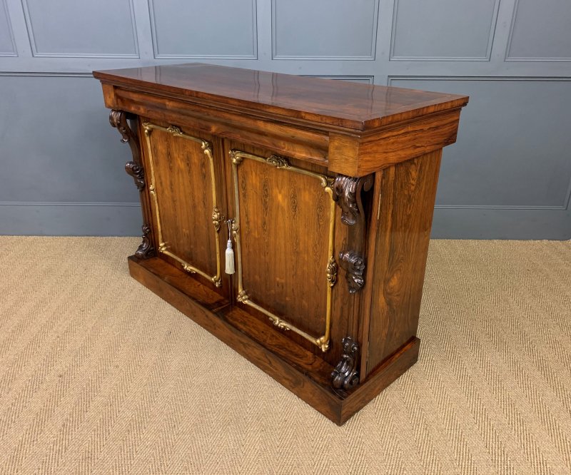 Regency Period Rosewood Side Cabinet - Image 13