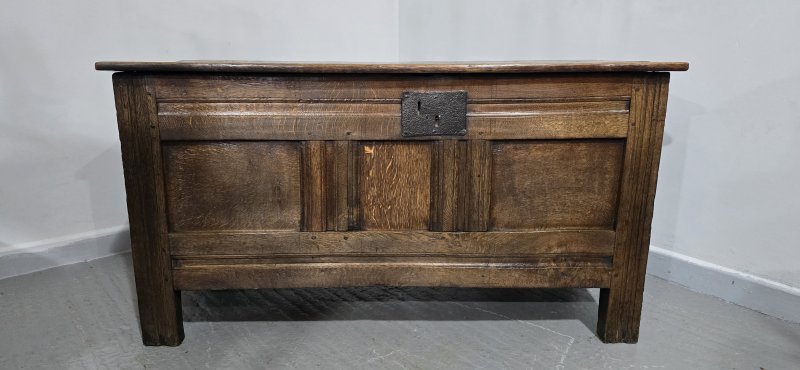 Georgian Oak Coffer - Image 5