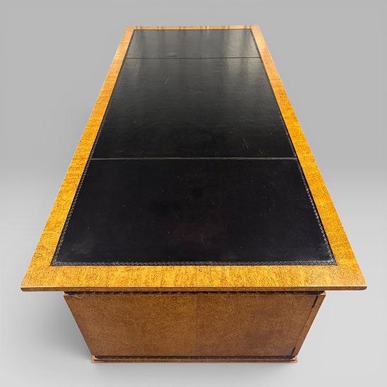 French Neoclassical Office Set by Mercier Frères – Desk, Cabinet & Chair - Image 12
