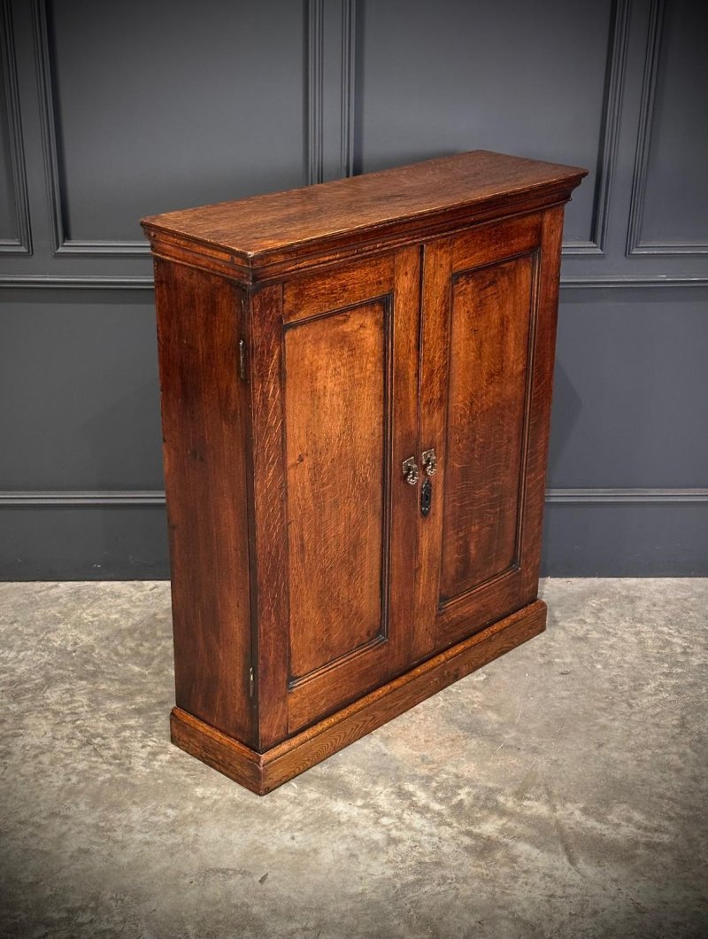Georgian Oak Bookcase - Image 9