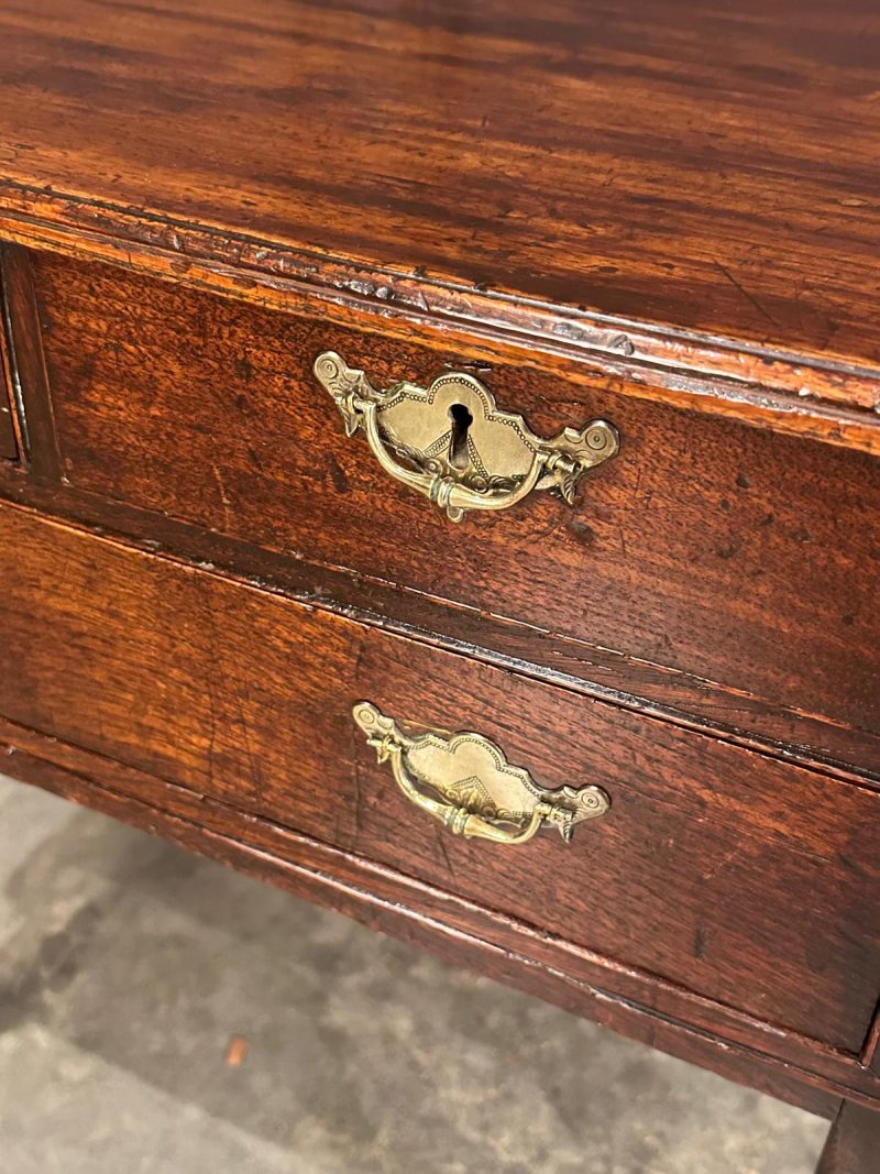 Queen Anne Oak Lowboy - Image 8