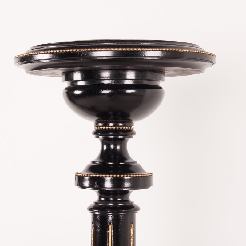 Pair Of Ebonised Highly Decorative Torcheres - Image 10