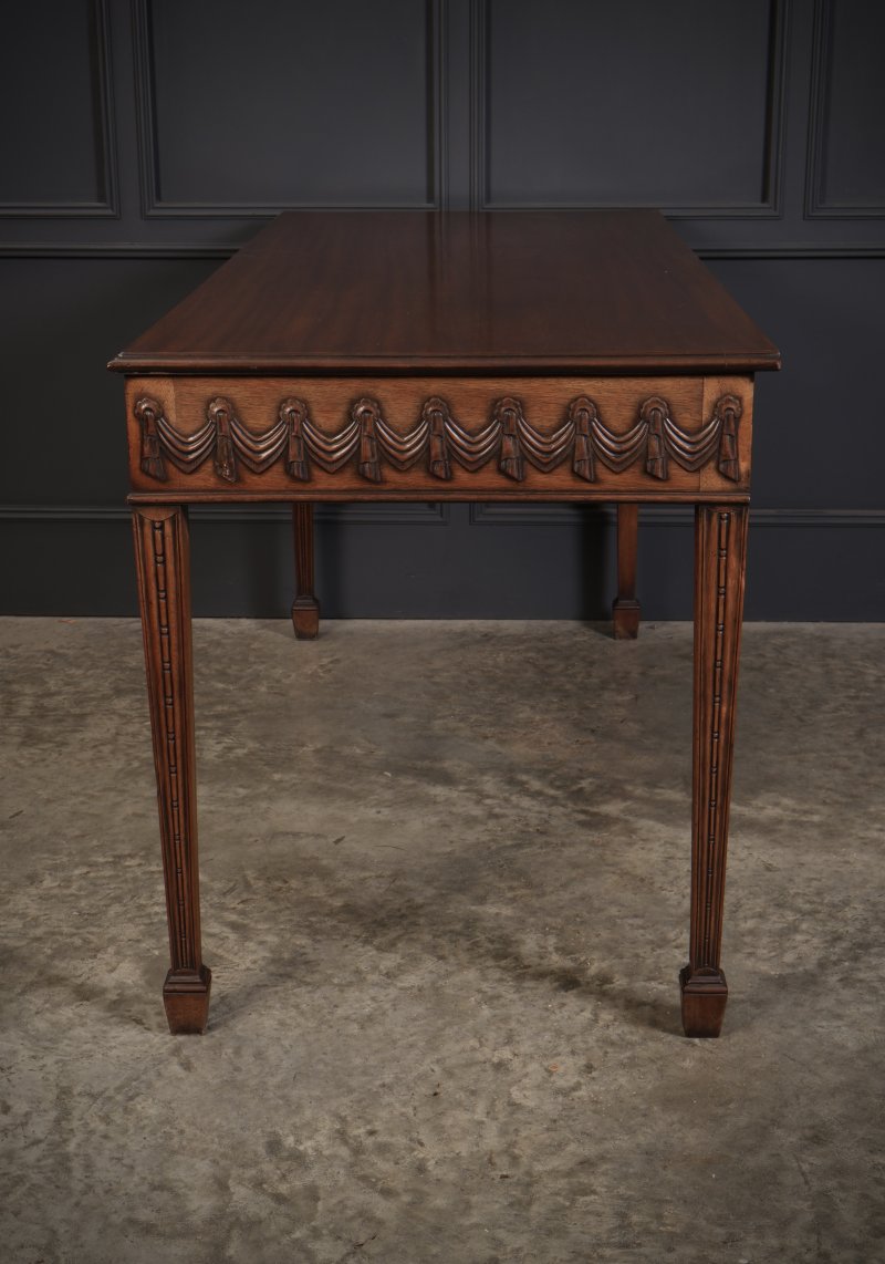 Large Sheraton Style Mahogany Serving Table - Image 10