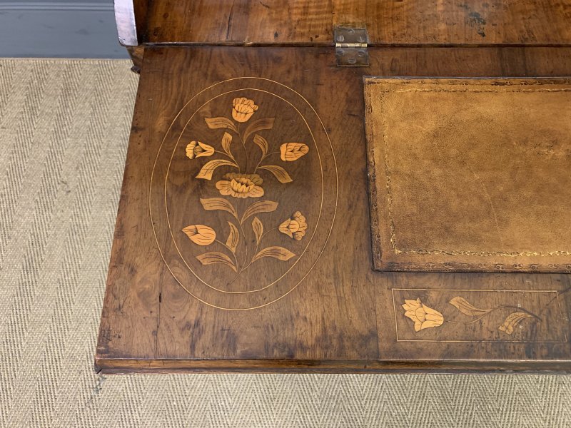 18th Century Dutch Marquetry Walnut Bureau - Image 19