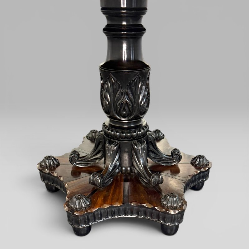 Antique Ceylonese Ebony & Calamander Centre Table, Circa 1840 - Image 3
