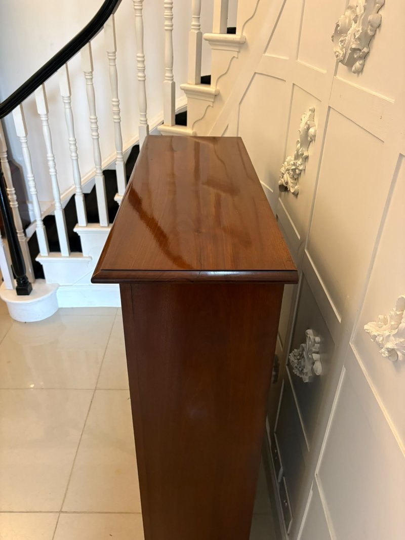 Antique Victorian Mahogany Glazed Bookcase Display Cabinet - Image 9