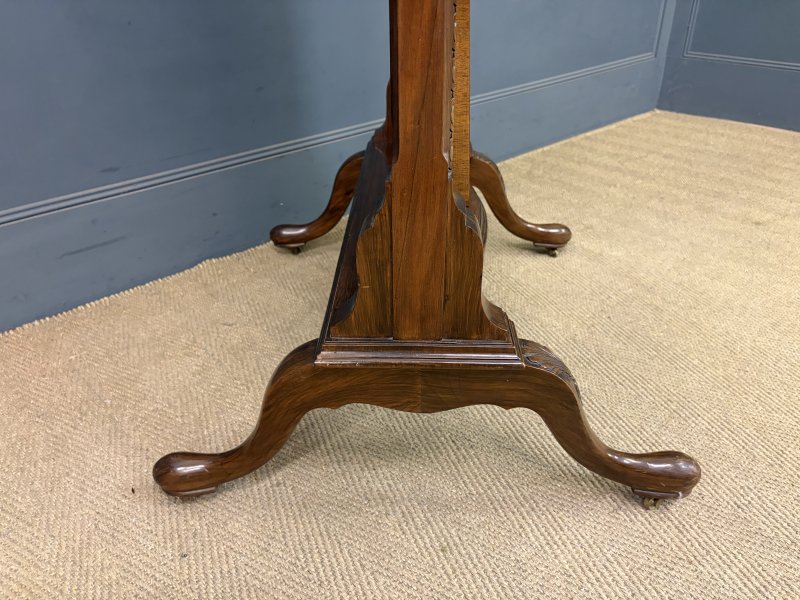Queen Anne Style Walnut Cheval Mirror - Image 2