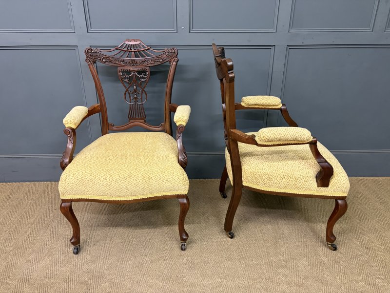 Victorian Mahogany 7 Piece Salon Suite - Image 6