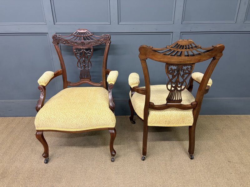 Victorian Mahogany 7 Piece Salon Suite - Image 13