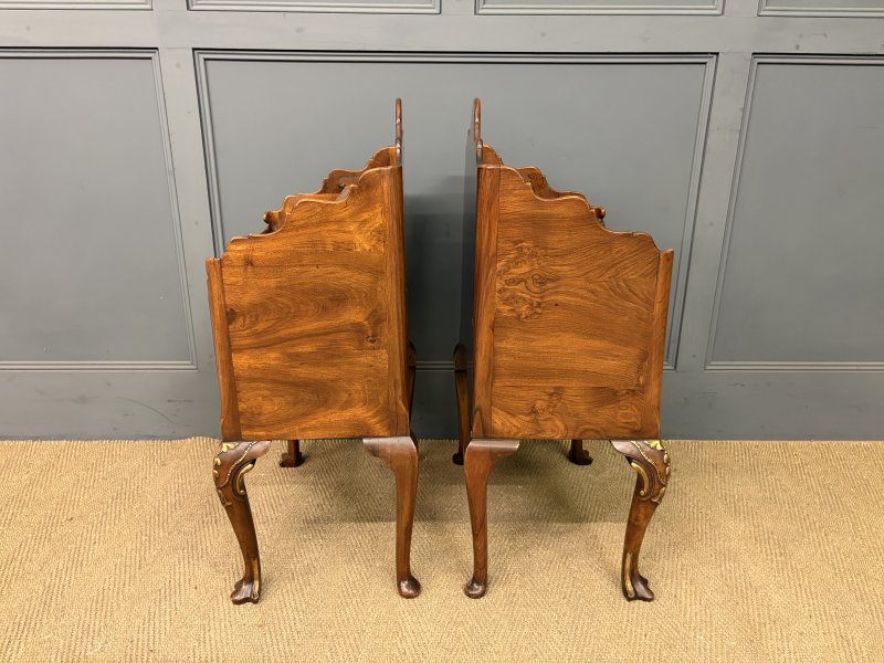 Pair of Burr Walnut Bedside Cupboards by Maple & Co. - Image 2