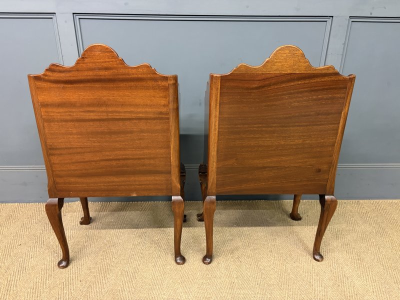 Pair of Burr Walnut Bedside Cupboards by Maple & Co. - Image 6
