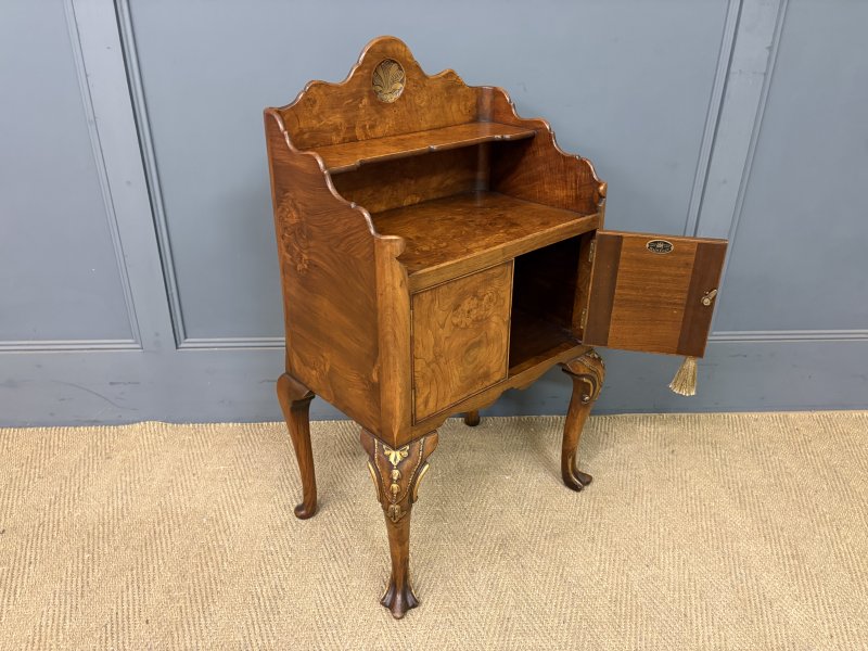 Pair of Burr Walnut Bedside Cupboards by Maple & Co. - Image 12