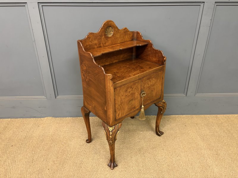 Pair of Burr Walnut Bedside Cupboards by Maple & Co. - Image 16