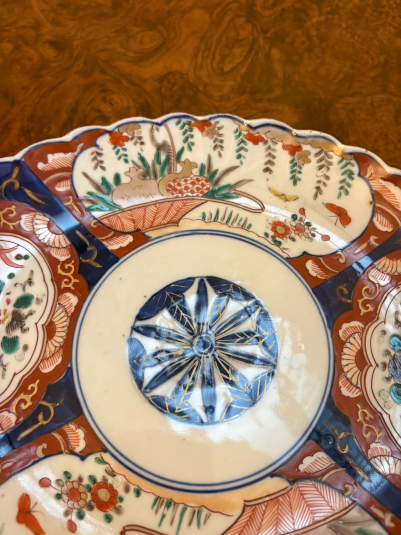 Antique Japanese Meiji Imari Oval Porcelain Dishes – Pair - Image 4