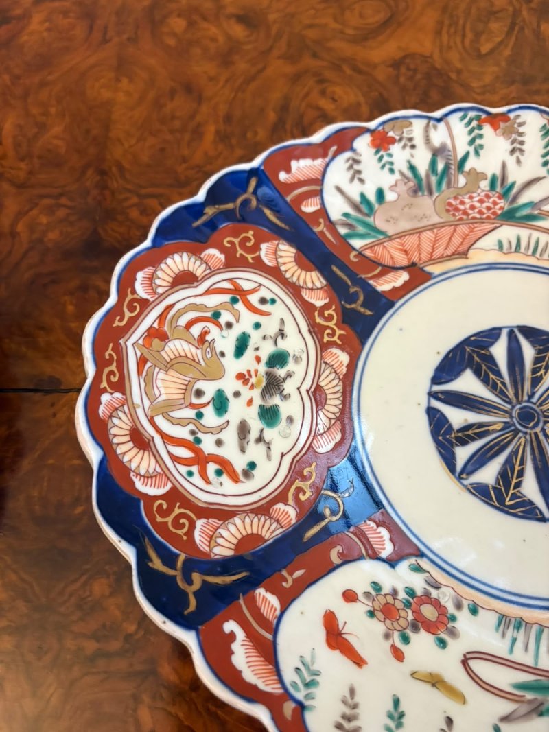 Antique Japanese Meiji Imari Oval Porcelain Dishes – Pair - Image 6