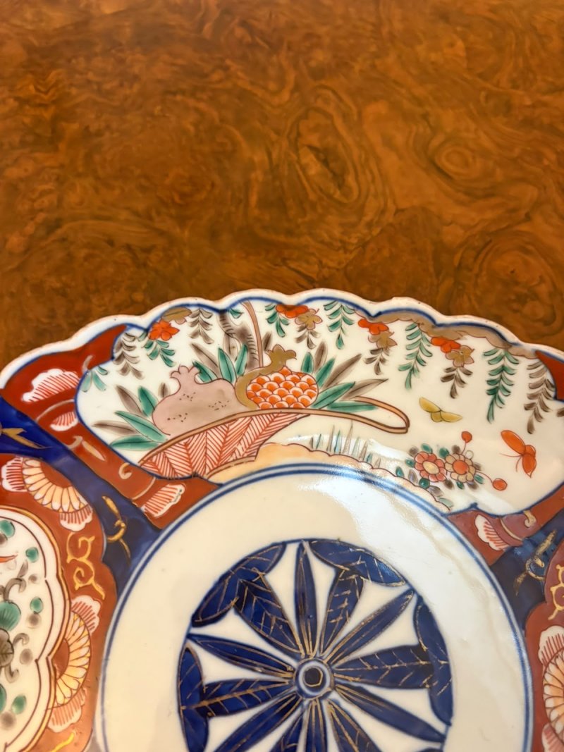 Antique Japanese Meiji Imari Oval Porcelain Dishes – Pair - Image 9