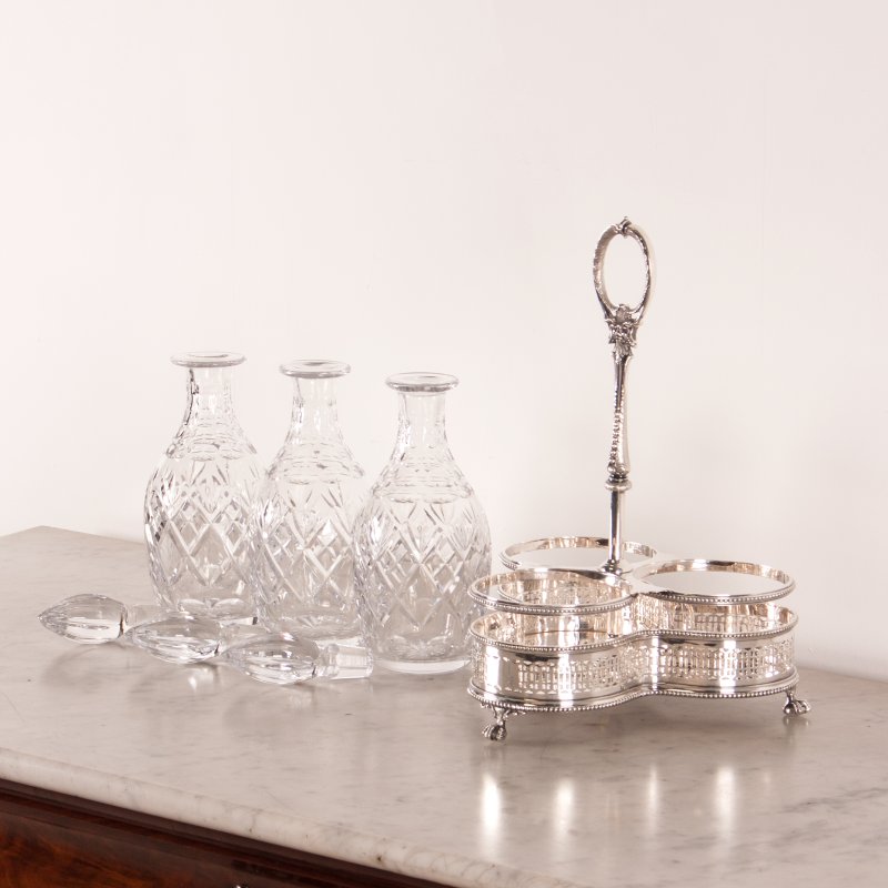Victorian Walker & Hall Silver Plated Tantalus - Image 8