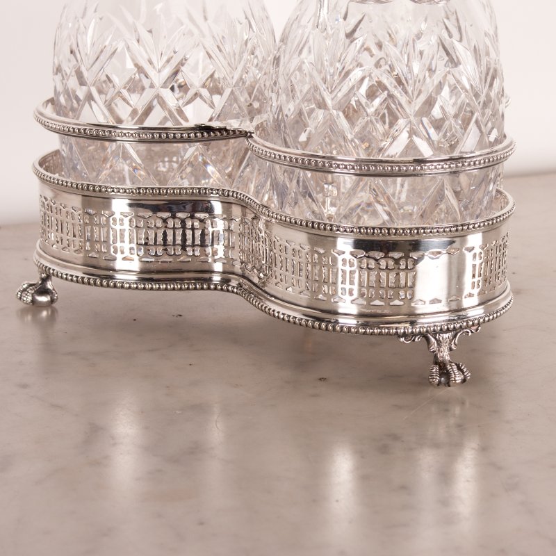 Victorian Walker & Hall Silver Plated Tantalus - Image 12