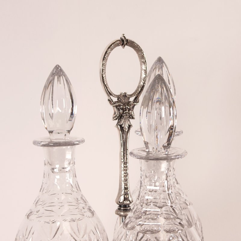 Victorian Walker & Hall Silver Plated Tantalus - Image 11