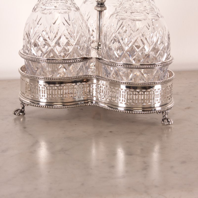 Victorian Walker & Hall Silver Plated Tantalus - Image 14