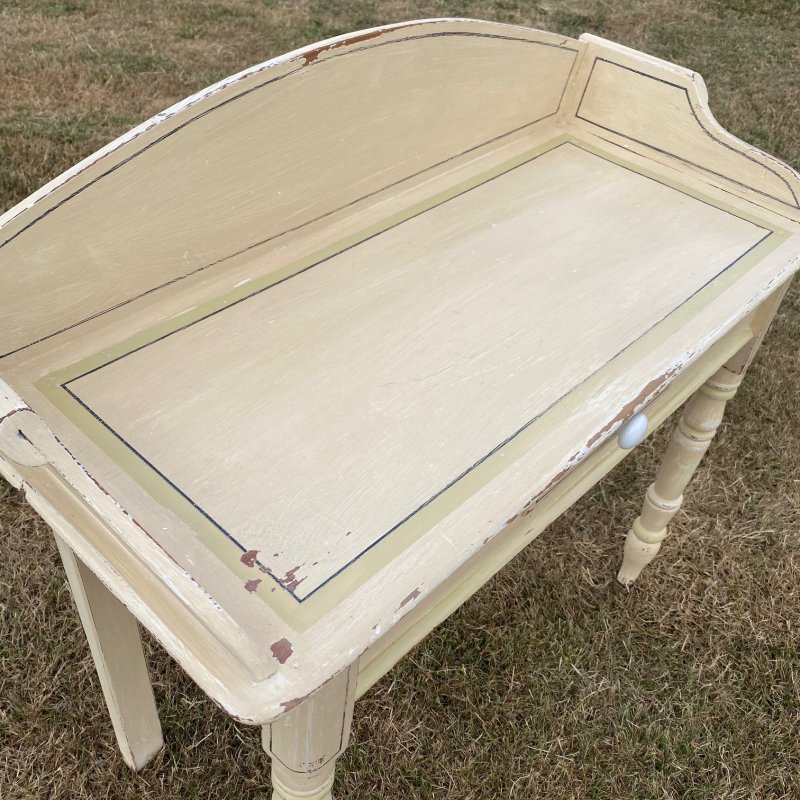 Pine Victorian painted washstand - Image 7