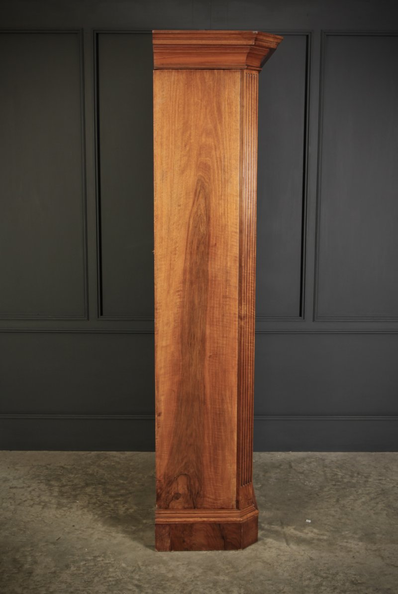 Victorian Burr Walnut Office Bookcase - Image 9