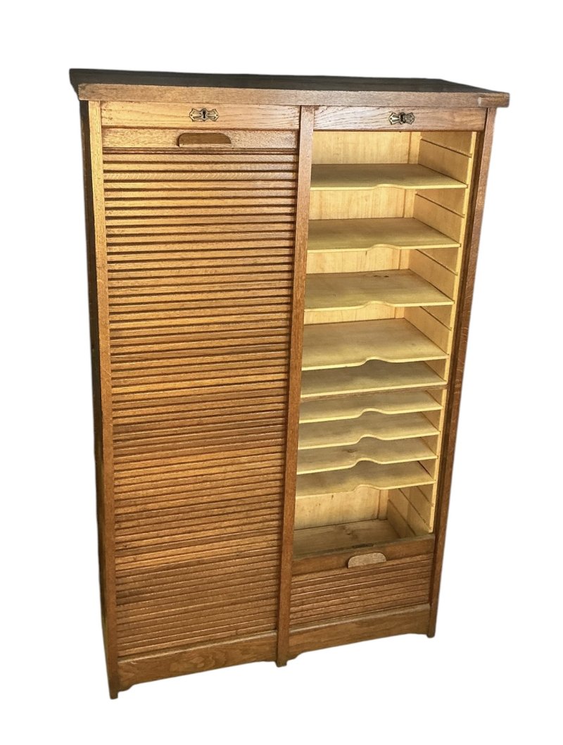 Oak Filing Cabinet - Image 4
