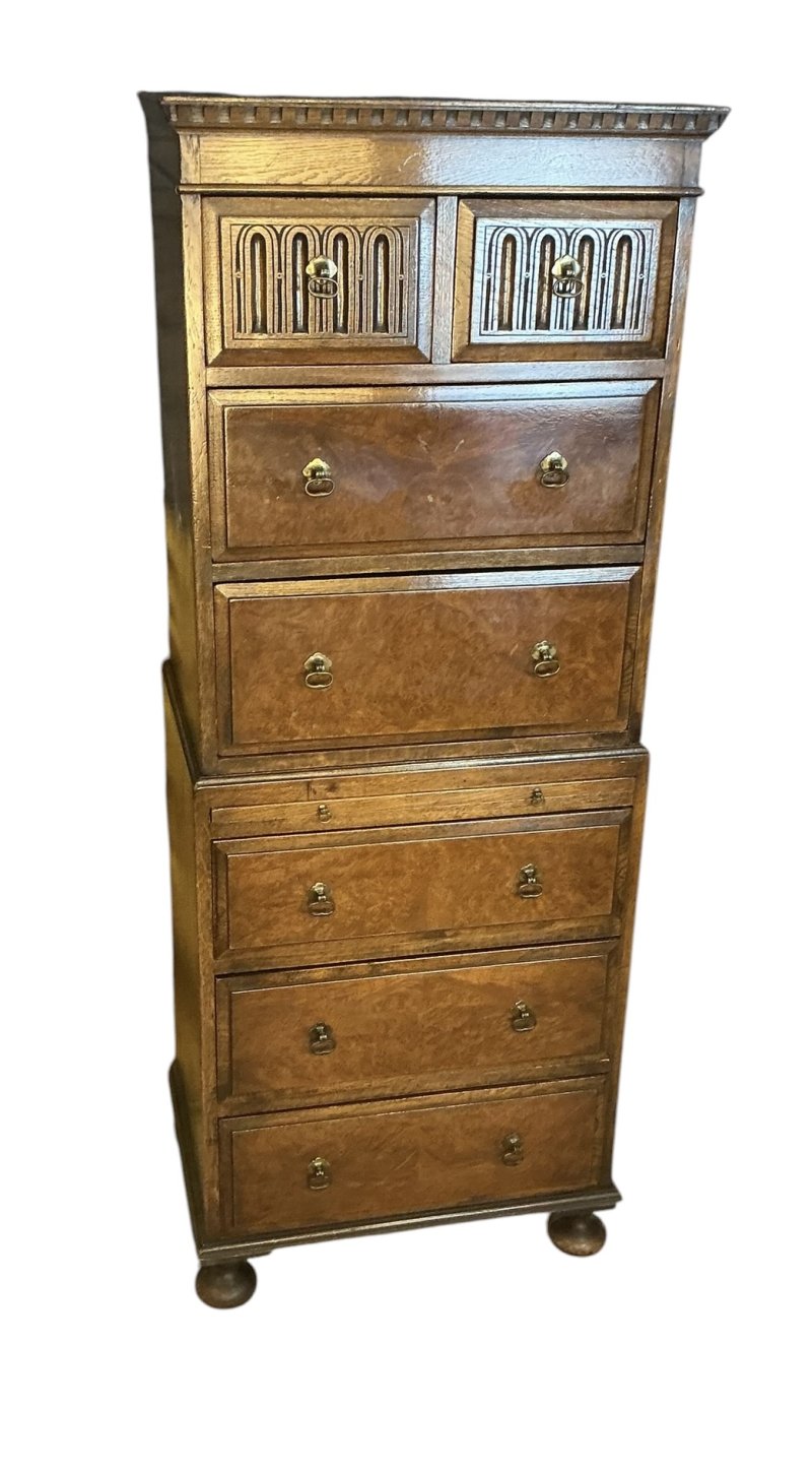 Oak Chest on Chest