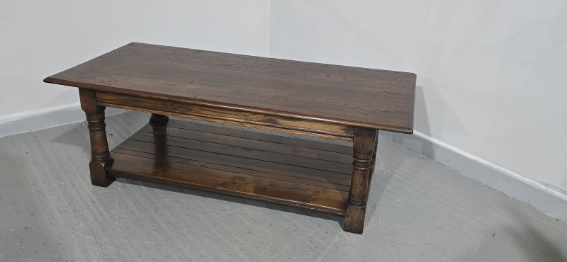 Oak Plank Coffee Table - Image 6