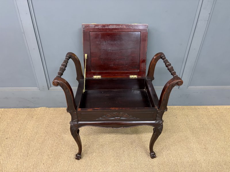 Mahogany Piano Stool - Image 11
