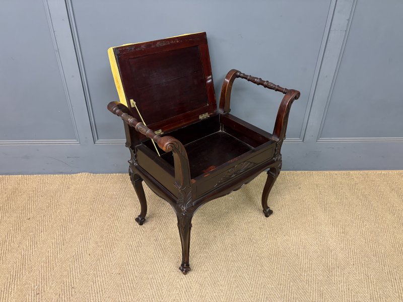 Mahogany Piano Stool - Image 15