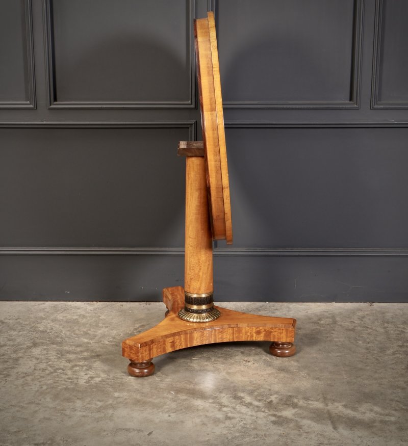 Satinwood & Walnut Round Occasional Table - Image 3