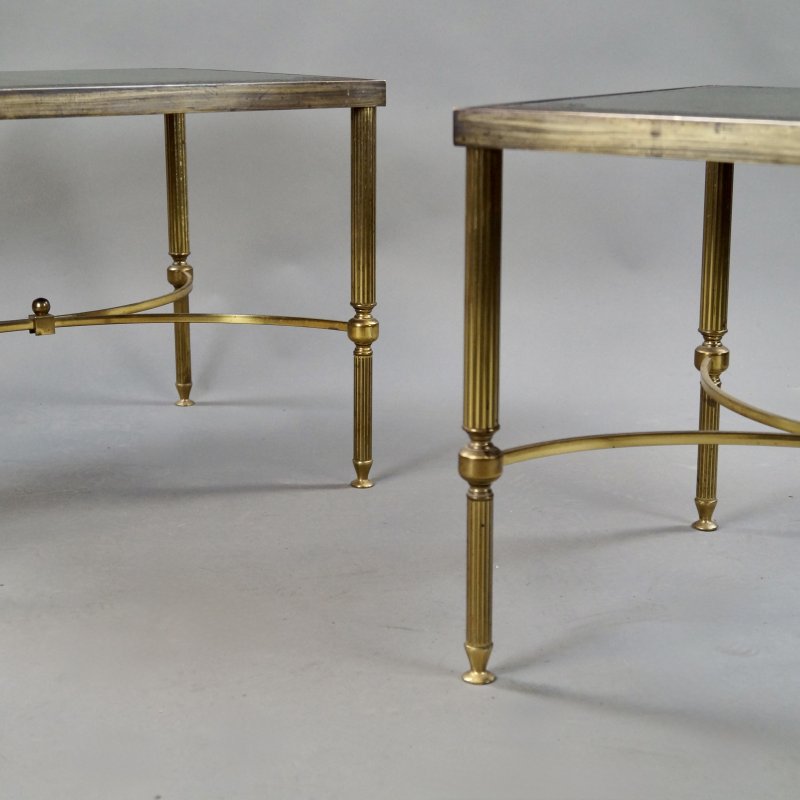 Fine Pair Brass Etageres/Side Tables - Image 2