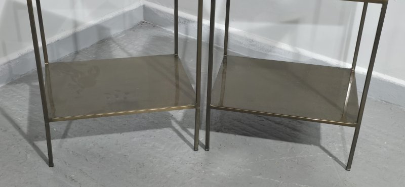 Pair French Bronzed Lamp Tables - Image 8