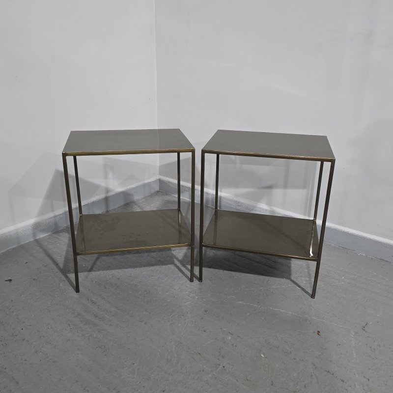 Pair French Bronzed Lamp Tables - Image 2