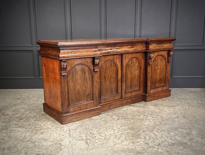 Victorian Mahogany 4 Door Sideboard - Image 2