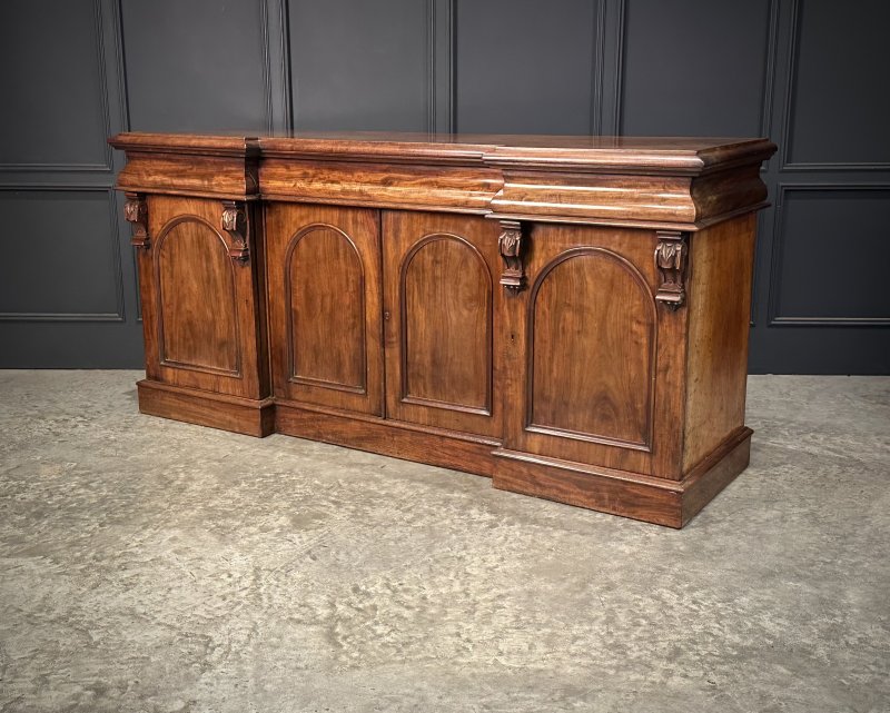 Victorian Mahogany 4 Door Sideboard - Image 9