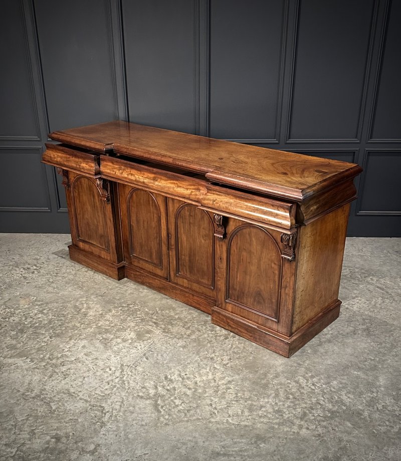 Victorian Mahogany 4 Door Sideboard - Image 12