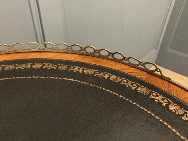 Victorian Kidney Shaped Rosewood Writing Table - Image 4