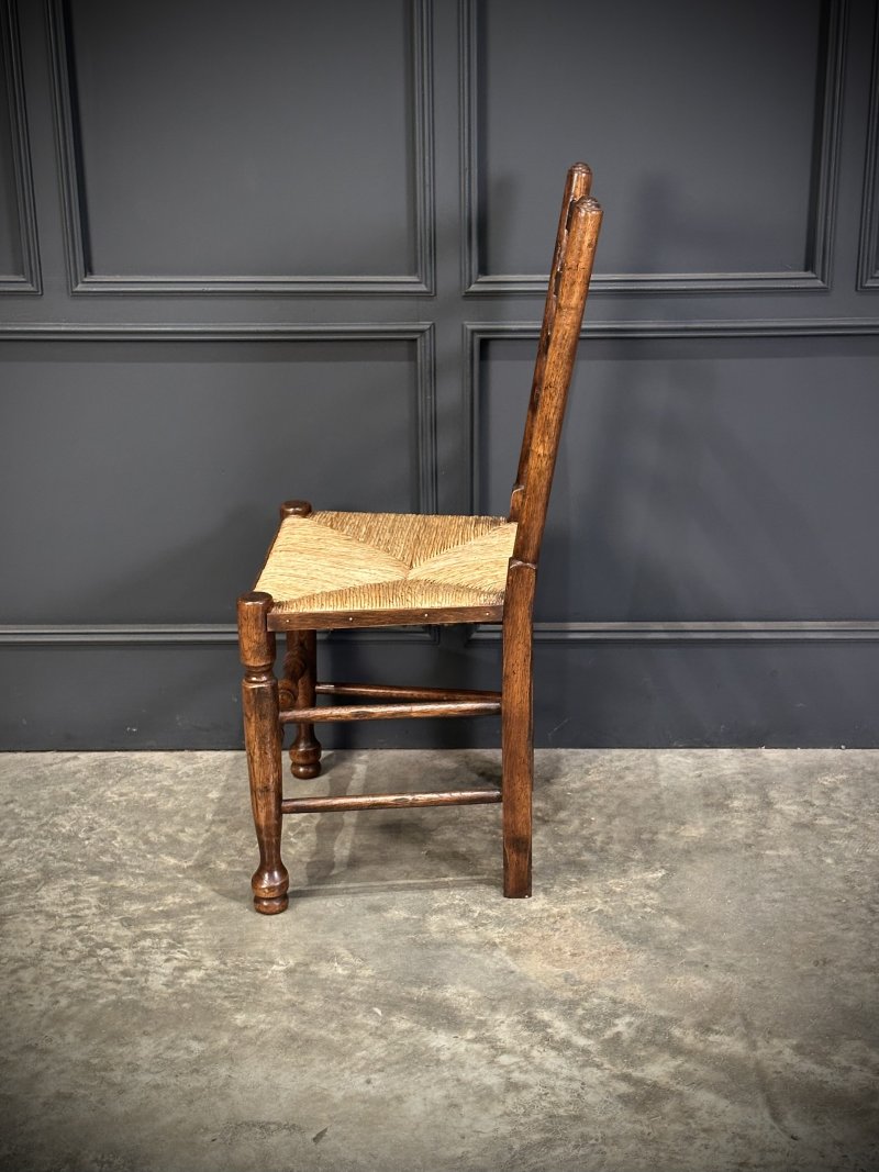 Set of Eight Ladder Back Dining Chairs - Image 6
