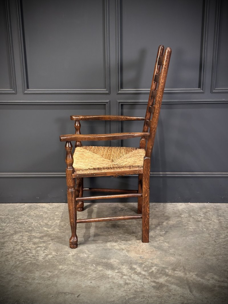 Set of Eight Ladder Back Dining Chairs - Image 18