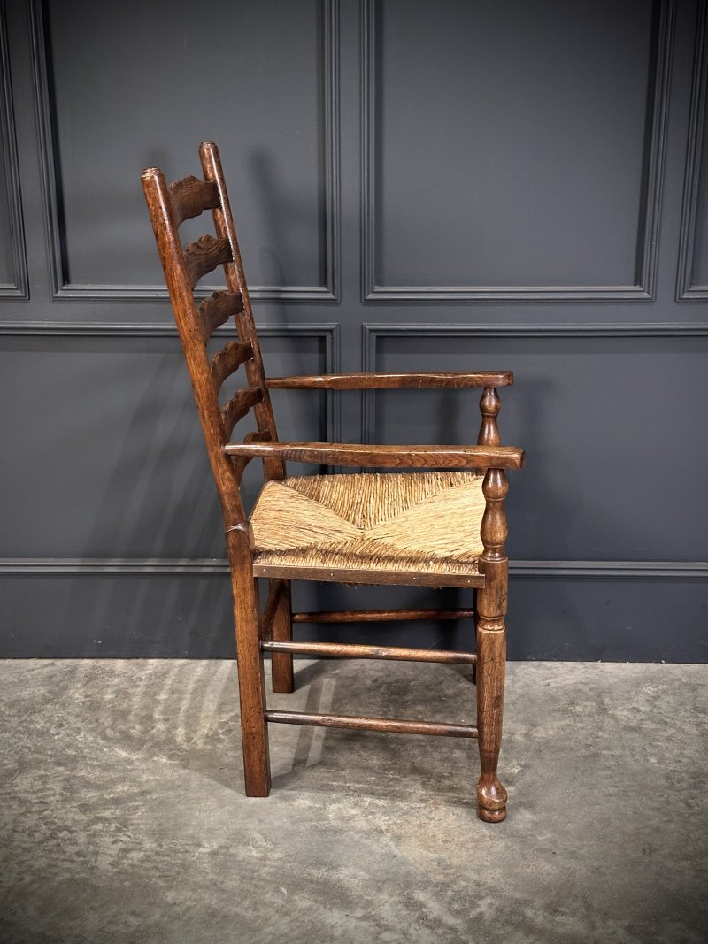Set of Eight Ladder Back Dining Chairs - Image 20