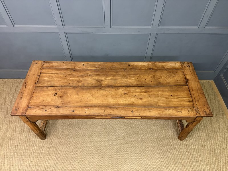 Early 19th Century Fruitwood Refectory Farmhouse Table - Image 3