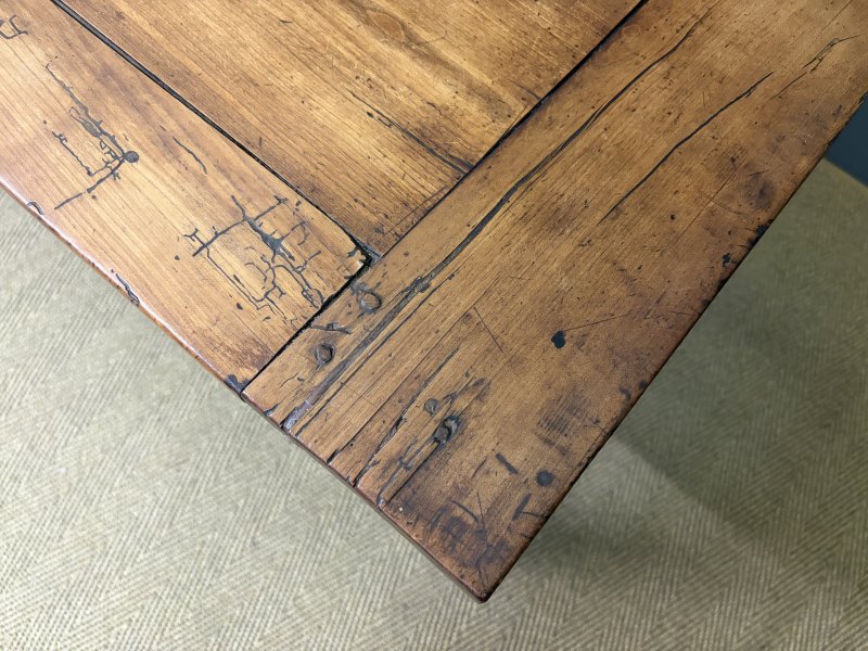 Early 19th Century Fruitwood Refectory Farmhouse Table - Image 6