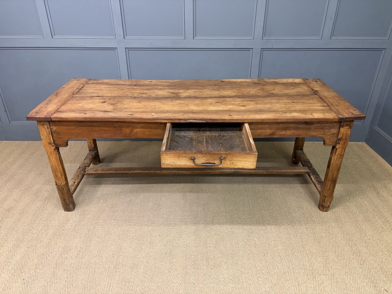 Early 19th Century Fruitwood Refectory Farmhouse Table - Image 11