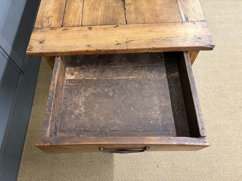 Early 19th Century Fruitwood Refectory Farmhouse Table - Image 9