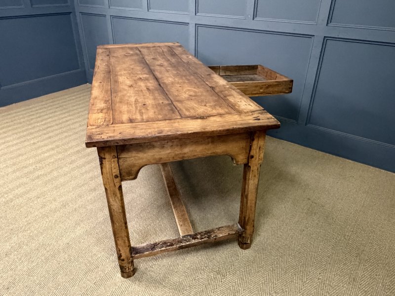 Early 19th Century Fruitwood Refectory Farmhouse Table - Image 12