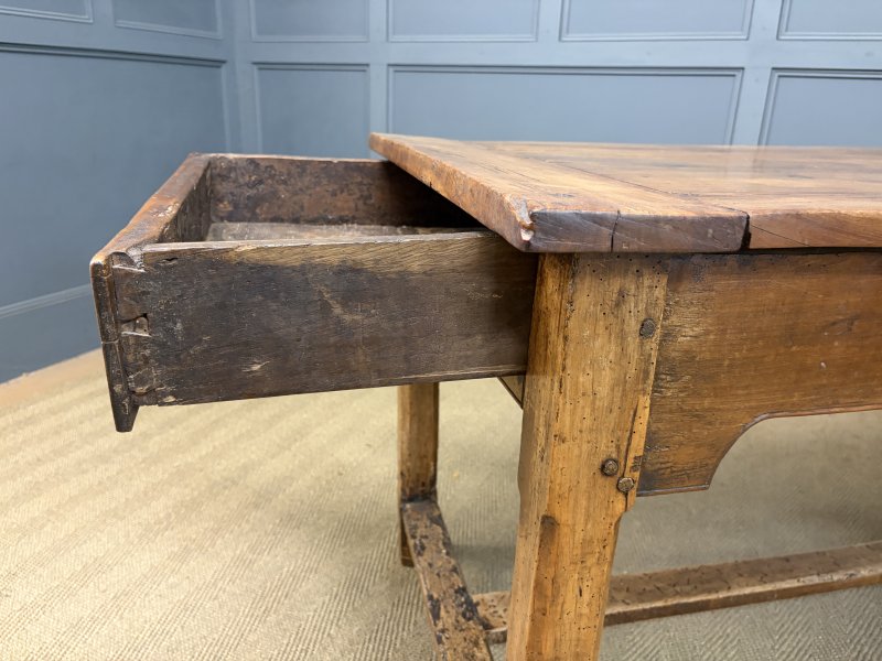 Early 19th Century Fruitwood Refectory Farmhouse Table - Image 16